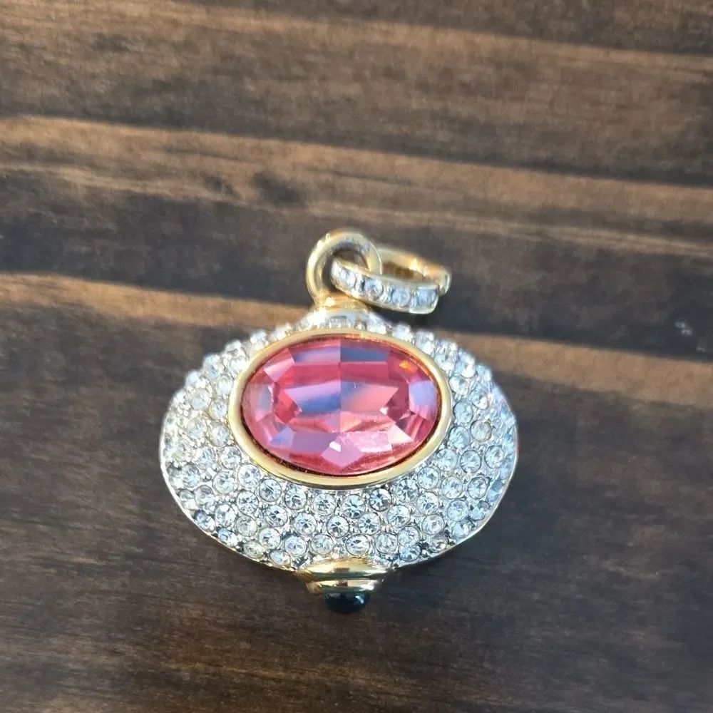Nolan Miller Elegant Glamour Goddess Gold & Silver Pendant